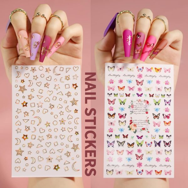 Teenitor Long Fake Nails Kit - 10 Colors Matte & Glossy, 4 Glitter Press On Nails - Image 26