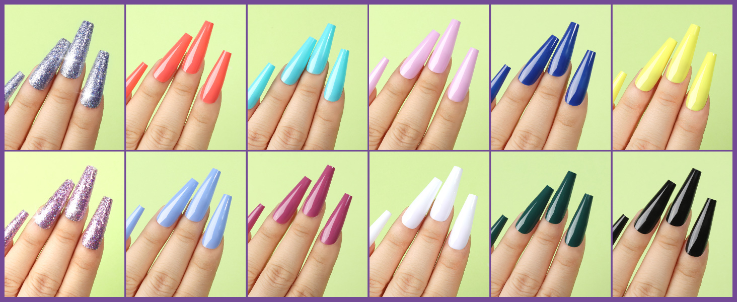 press on nails long
