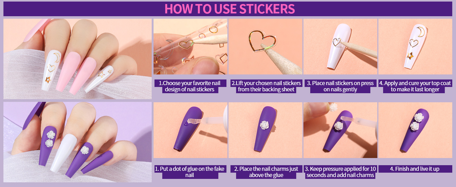 long fake nails