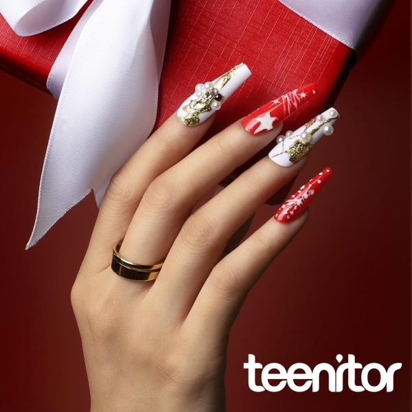 Teenitor Clear Stiletto Nail Tips Full Cover, Long Stiletto Nails Tips For Acrylic Nails, 600pcs Almond Stiletto Shape Fake Nails Tips With Glue, Acrylic Nail Clipper, Nail Stand Clear Glue On Nails - Image 9