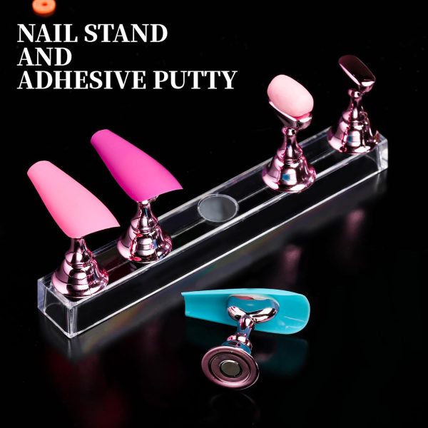 Teenitor Clear Stiletto Nail Tips Full Cover, Long Stiletto Nails Tips For Acrylic Nails, 600pcs Almond Stiletto Shape Fake Nails Tips With Glue, Acrylic Nail Clipper, Nail Stand Clear Glue On Nails - Image 12
