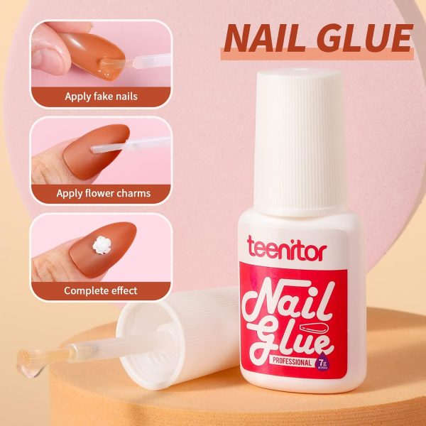 Teenitor Almond Press On Nails, Almond Shape Press On Nails Medium Length, 12 Pack Matte Press On Nails Almond, 12 Color Almond Glue On Nails Press On Almond Fake Nails - Image 4