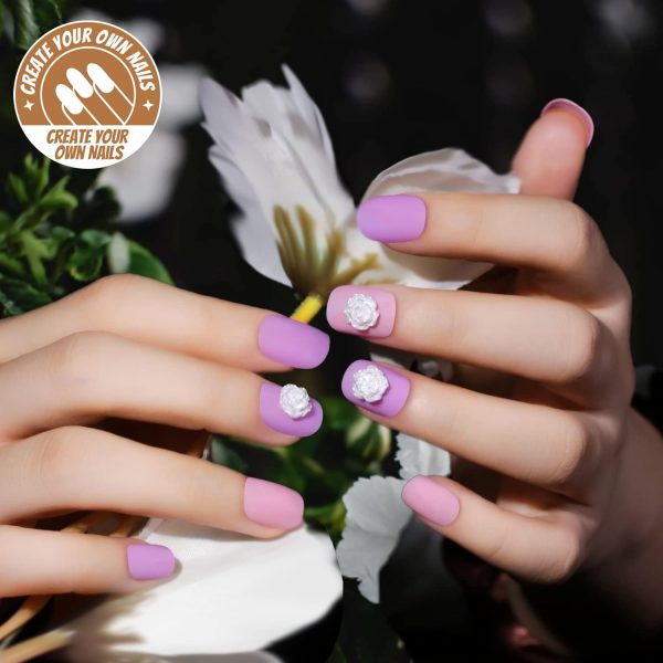 Teenitor Almond Press On Nails, Almond Shape Press On Nails Medium Length, 12 Pack Matte Press On Nails Almond, 12 Color Almond Glue On Nails Press On Almond Fake Nails - Image 13