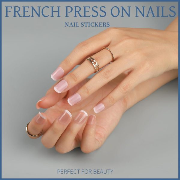 Teenitor Short Oval Press On Nails, 24 Colors Press On Oval Nails, 576pcs Press On Round Fake Nails, 12 Sizes Glue On Nails Short Almond Press On Nails with Nail Glue, Nail Adhesive Tabs - Image 41