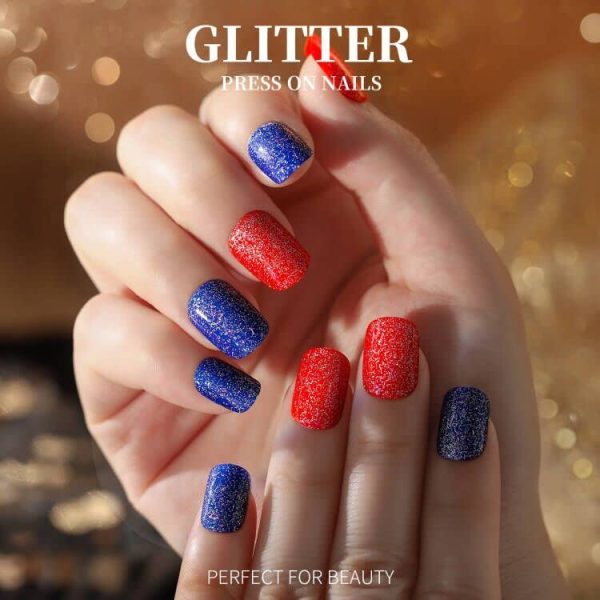 Teenitor Short Oval Press On Nails, 24 Colors Press On Oval Nails, 576pcs Press On Round Fake Nails, 12 Sizes Glue On Nails Short Almond Press On Nails with Nail Glue, Nail Adhesive Tabs - Image 56